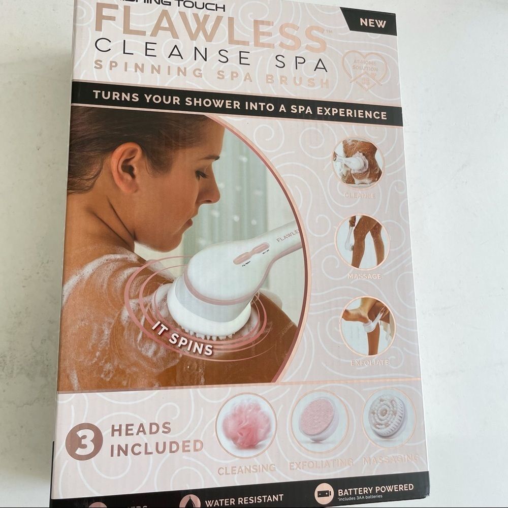 Flawless Cleanse Spa Spinning Spa Brush New